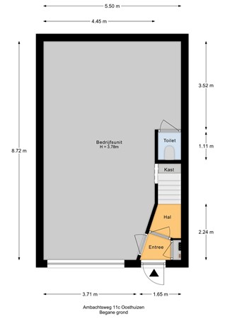 Floorplan - Ambachtsweg 11C, 1474 HV Oosthuizen